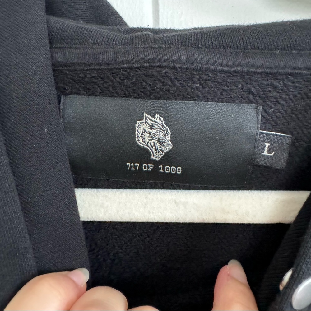Darc Sport Wolves Large Hoodie Black - Picture 2 of 4